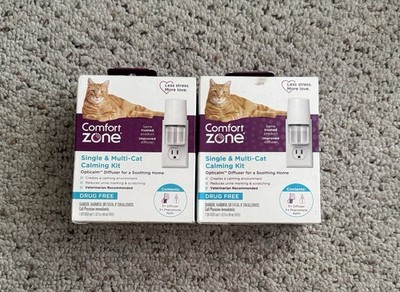 Comfort Zone Single & Multi-Cat Calming Kit - 1 Diffuser X 1 Refill Each Box