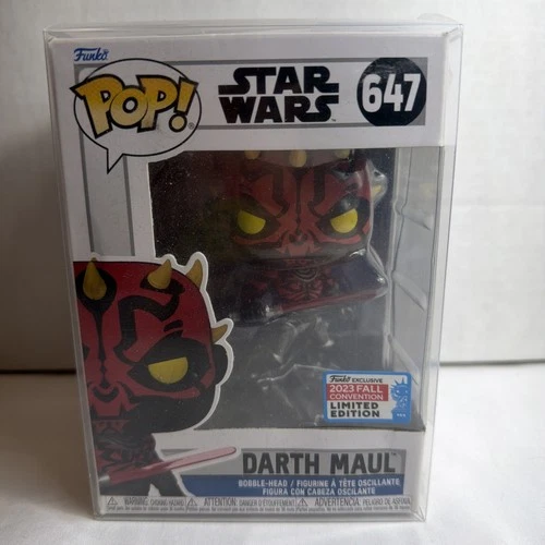 Funko Pop! Star Wars Dark Maul #647 NYCC 2023 Limited Edition with Protector