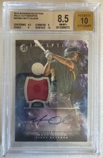 2016 Bowman Inception Relic Autographs #ARMO Matt Olson BGS Graded 8.5