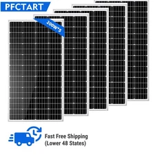 PFCTART 1000W Solar Panel Kit Mono 12V for Home RV Battery Charge Boat Car NEW
