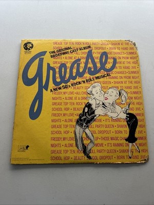 GREASE- THE ORIGINAL BROADWAY CAST ALBUM, 1972-Also Original Movie Soundtrack