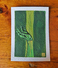 ACEO Original Hand Emotional Dramatic Bleeding Anxiety Contemporary Watercolor 8 — photo 1