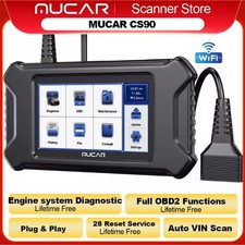 USED MUCAR CS90 OBD2 Scanner Check Enigine 28 Resets Service Car Diagnostic Tool