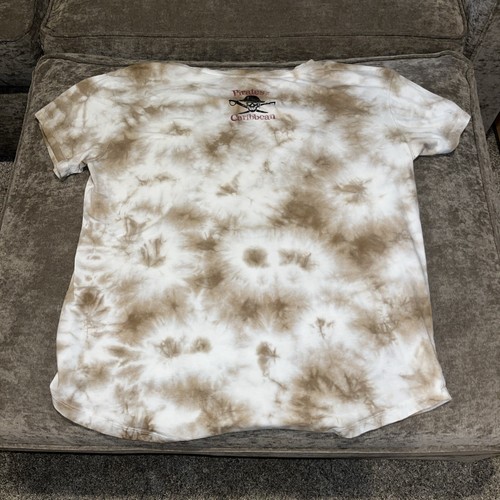 Disney Pirates of the Caribbean Tie Dye Crop Top Shirt L Avast Ye Mateys - Picture 5 of 5