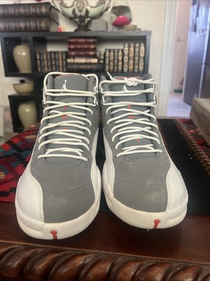 Air Jordan 12 Retro Cool Grey/White Team Orange, Size 11.5 2012 Brand New 