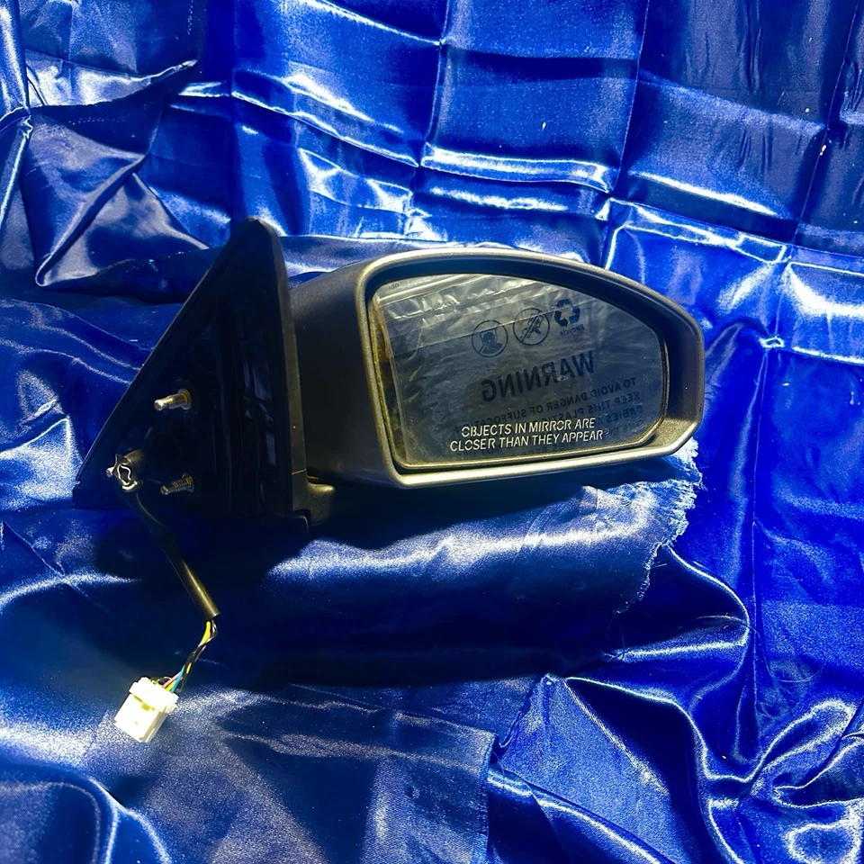 Espejo retrovisor de puerta lateral derecho Infiniti G35 2003-2006 OEM negro mate Foto 2 de 4