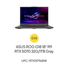 ASUS ROG Strix G18 R9-9955HX 32GB RAM 1TB SSD  2560×1600 G814FP-WS96 (OPEN SEAL) 12