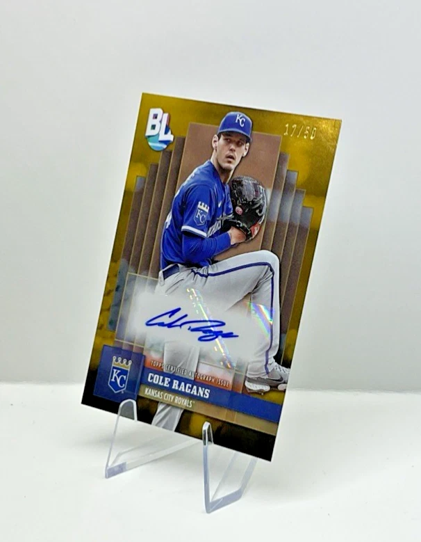 2024 Topps Big League Auto Cole Ragans #BLA-CR Autograph Gold #’D 17 /50 Royals - Image 3 of 4