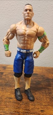 WWE John Cena Mattel Basic Action Figure.- Blue Shorts & Green Armbands - Series
