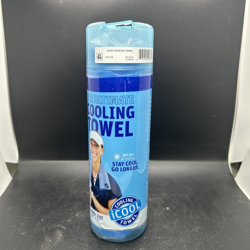 Frogg Toggs iCOOL® PVA Cooling Towel, Sky Blue 26" x 17",New