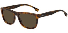 BOSS By Hugo Boss Polarized Men's Havana Soft Square Sunglasses - 1439S 005L SP
