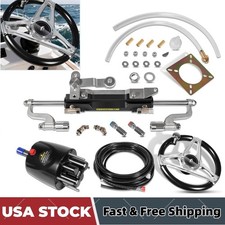 350HP Boat Outboard Hydraulic Steering System Kit For Yamaha/Suzuki/Honda/Mercur