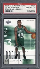 2001 U.D. Flight Team Kedrick Brown Rookie Air Team 3 /500 #120 PSA 10 GEM MT