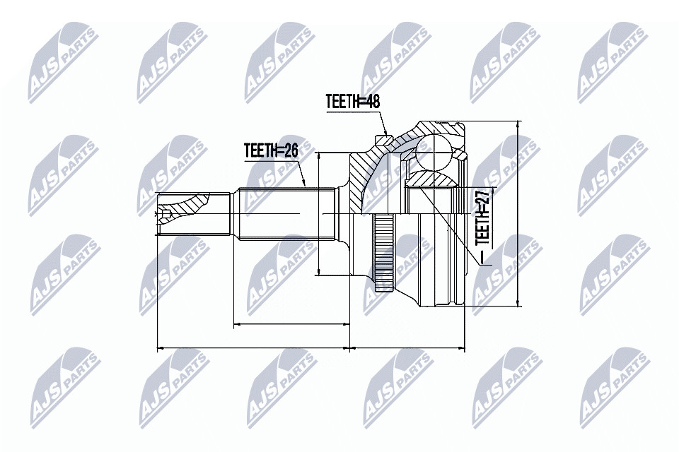 N.T.Y. NPZ-TY-081.NTY Joint Kit, drive shaft for LEXUS,TOYOTA