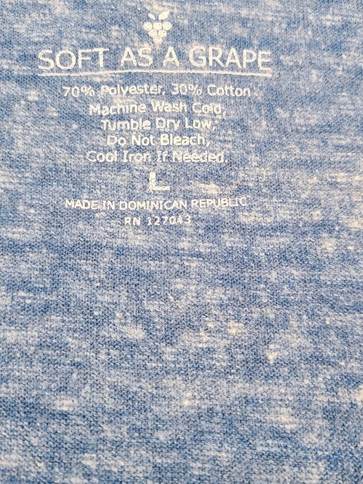 New York Rangers X Soft As A Grape Para Mujer Azul Ligero S/S Cuello en V T Talla L Foto 3 de 4