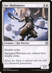 Kor Blademaster #21 Zendikar Rising Foil