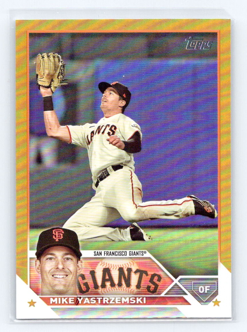 2023 Topps #98 Mike Yastrzemski Gold Foil San Francisco Giants
