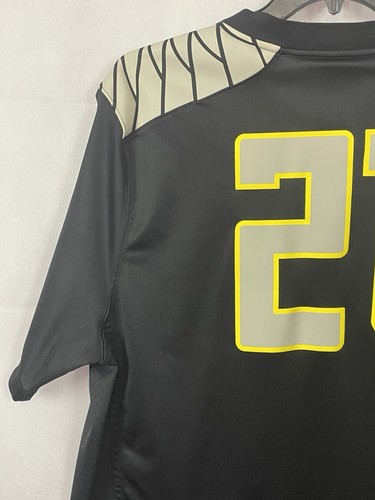 Nike Oregon Ducks Football Jersey #21 DeJuan Riggs Men’s Size XXL 2XL Black - Picture 19 of 22