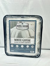 Hotel Grand White Goose Down Comforter Twin 68x88 Luxury Bedding 240TC Cotton