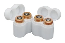 - Slimline CR123a Battery Case, Soft Durable Material - Pack of 2 (Holds 2 Ba...