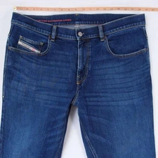 Mens Diesel 2021-NC 09B90 Stretch Bootcut Blue Jeans W37 W36 L36