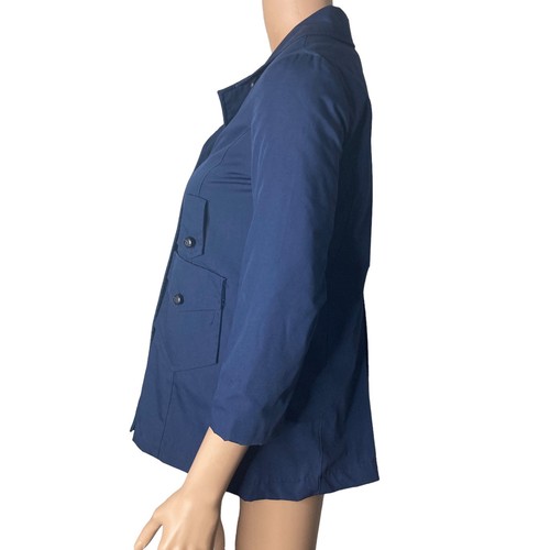 Vintage Polly Pepper Coat Girls Size 7 Navy Blue Faux Fur Lined - Picture 4 of 10