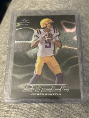 2023 Leaf Trinity - Trinity Steel Jayden Daniels #S-45 Silver Lava (RC)