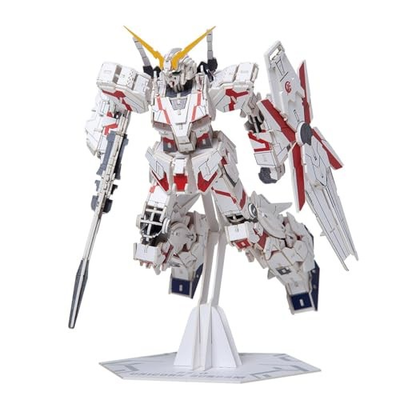 #ad si gu mi PRO RX 0 Unicorn Gundam Mobile Suit Gundam Paper 3D Puzzle DIY Craft $96.11