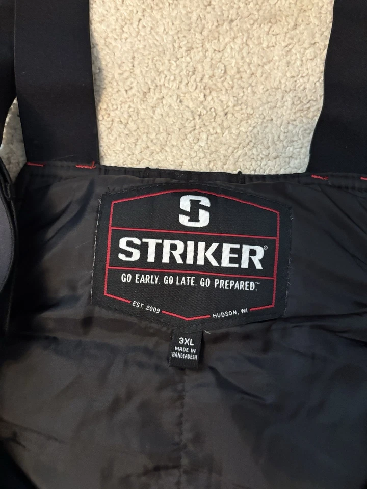 Nuevo babero Striker Predator negro/carbón para hombre Foto 3 de 4