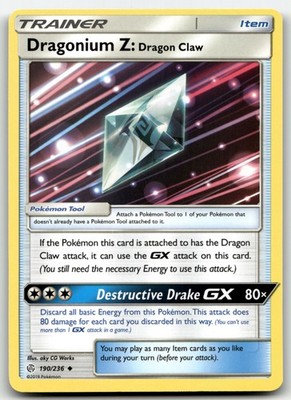Dragonium Z: Dragon Claw Cosmic Eclipse 190/236