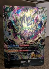 Carta timbrata SR super rara film Broly Dragon Ball Fusion World Legends DBZ Foil