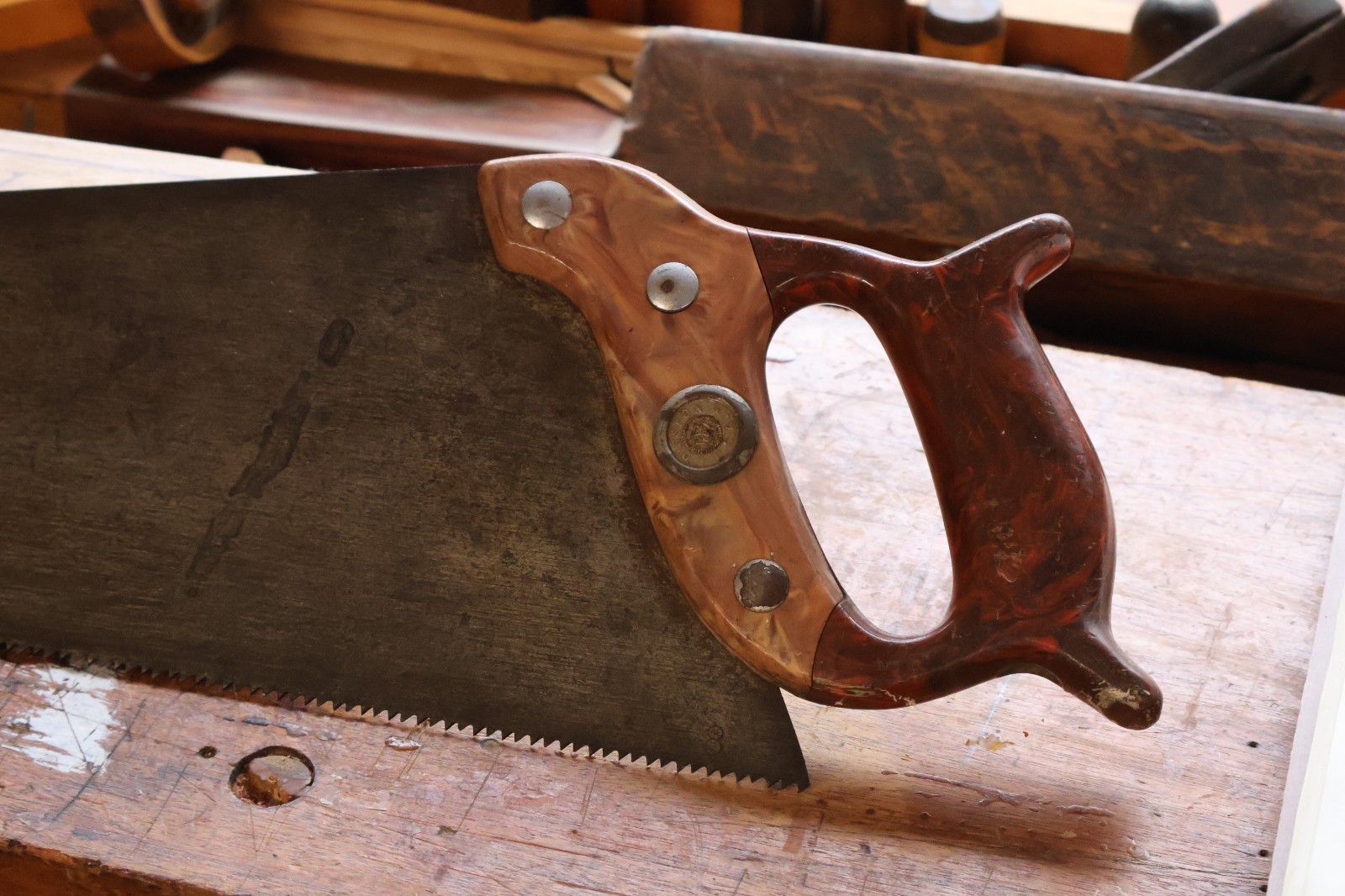 Henry Disston D-95 8 PPI Rip Full Size Hand Saw