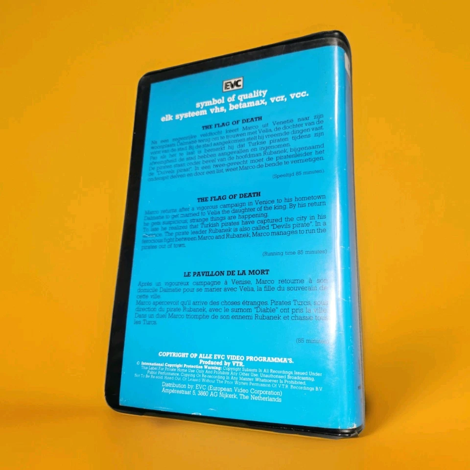 The Flag Of Death Aka The Saracens VHS Pre Cert 1980 Big Box Ex Rental Dutch Sub - Image 3 of 4