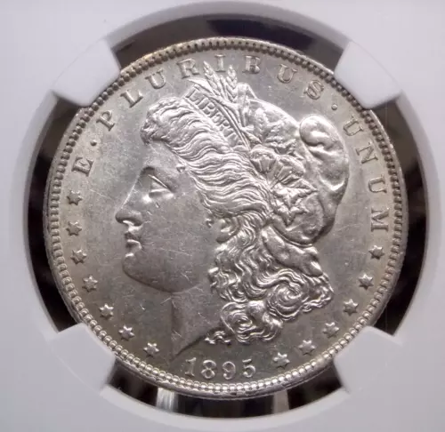 1895 "O" Morgan SILVER Dollar $1 NGC AU55 #012 About Uncirculated ECC&C, Inc.