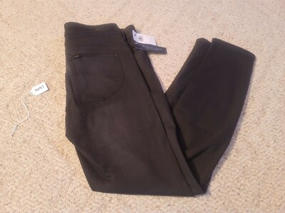 Lee Body Optix Jeans High Rise Scarlett Skinny 31 Black Out New