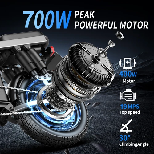 26'' Electric Mountain Bike Adults 750W 25MPH Off-road E-Bicycle Fat Tire - Bild 11 von 40