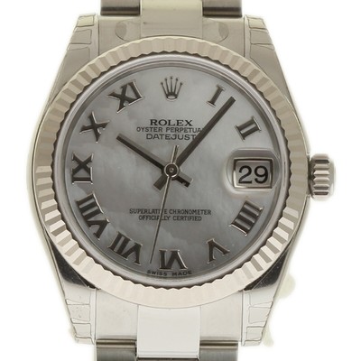 Rolex New Datejust 31mm 178274 White Gold Steel MOP Box/Paper/5YrWarranty #RL293