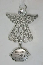 Ntop Blessed to have a nana like you CHRISTMAS ANGEL ORNAMENT ganz