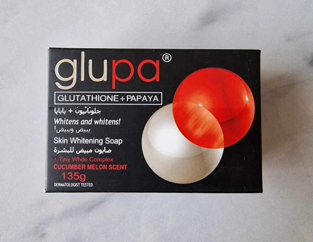 Glupa Glutathione Papaya Soap 135g Skin Lightening Brightening