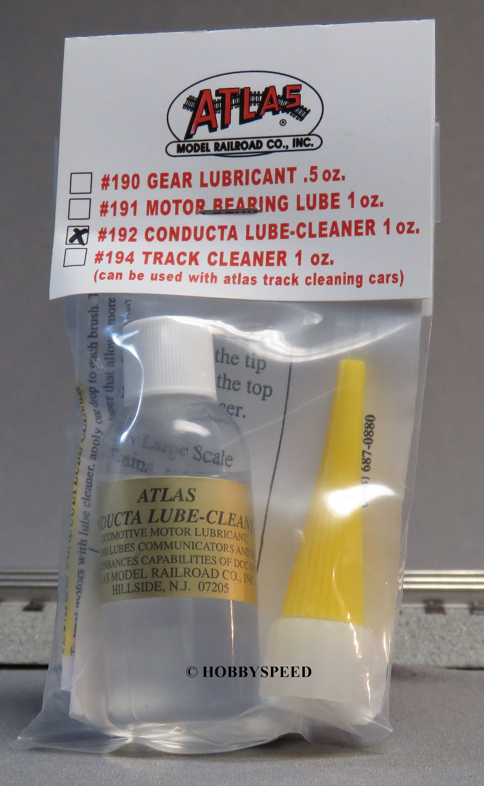 ATLAS CONDUCTA LUBE TRAIN CLEANER oil bachmann lifelike mth tyco