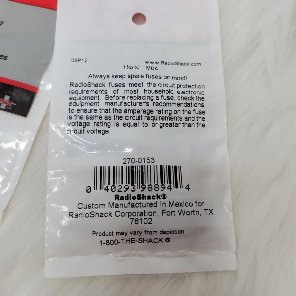 12 Упаковок - радио SHACK 270-0153 1-AMP 250-V предохранители керамический "T-задержка" 1-1/4" X1/4" - Изображение 3 из 3