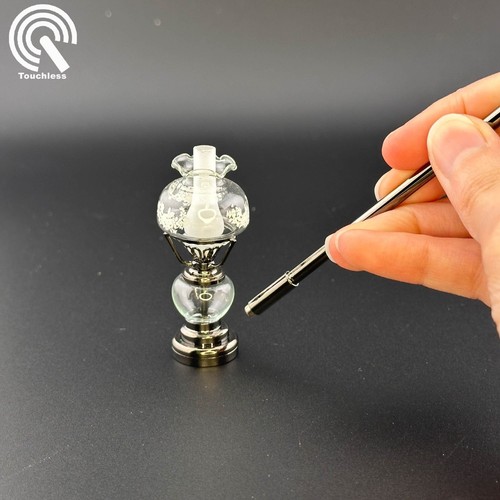 Casa de muñecas operación sin contacto escala 1:12 lámpara de aceite de pie luz LED miniatura - Imagen 26 de 30