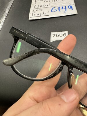 GUCCI GG 9081 J 807 Rectangular Black Havana Unisex Optical