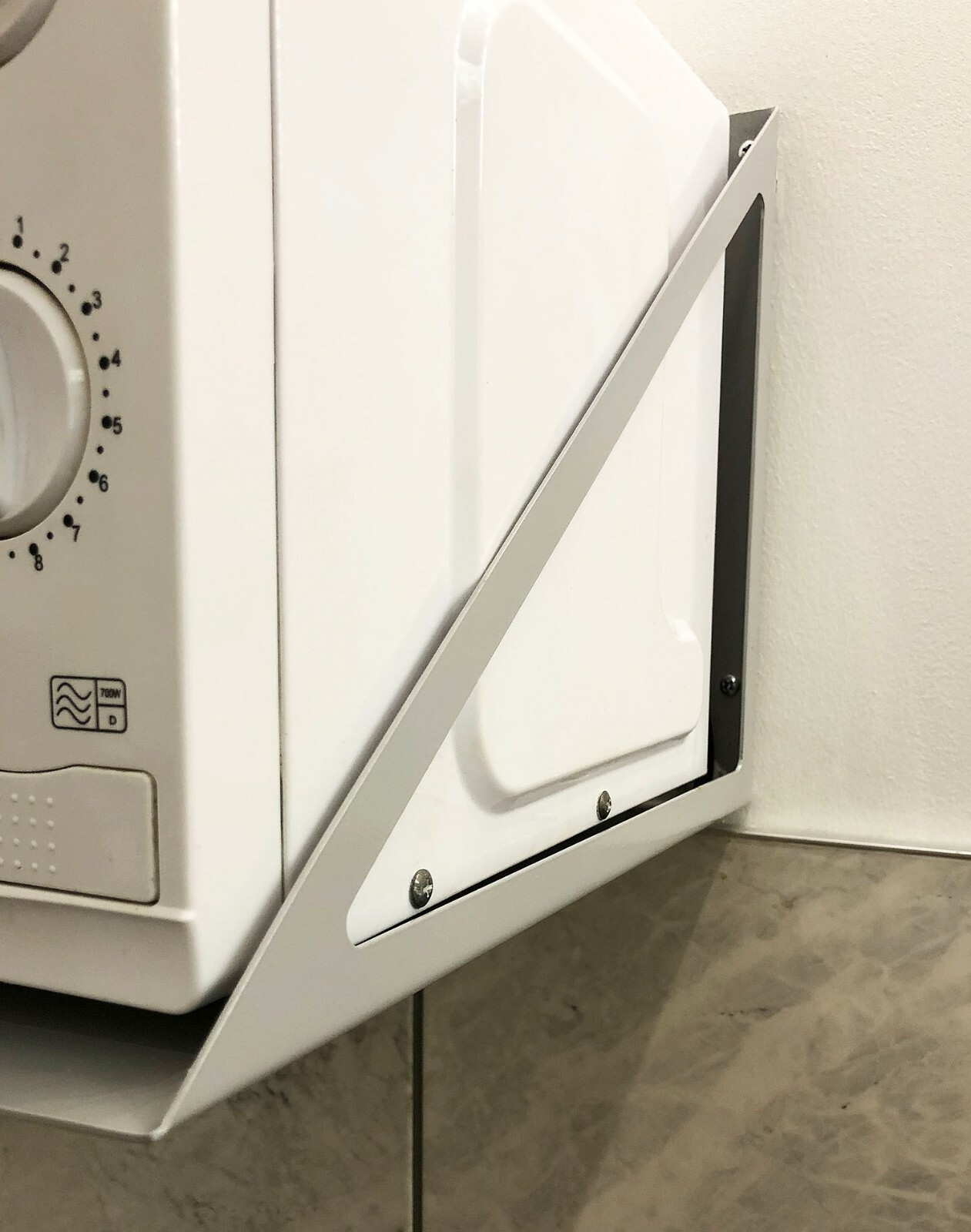 Microwave Oven Wall Mountable Home Kitchen Storage Bracket Shelf Oven