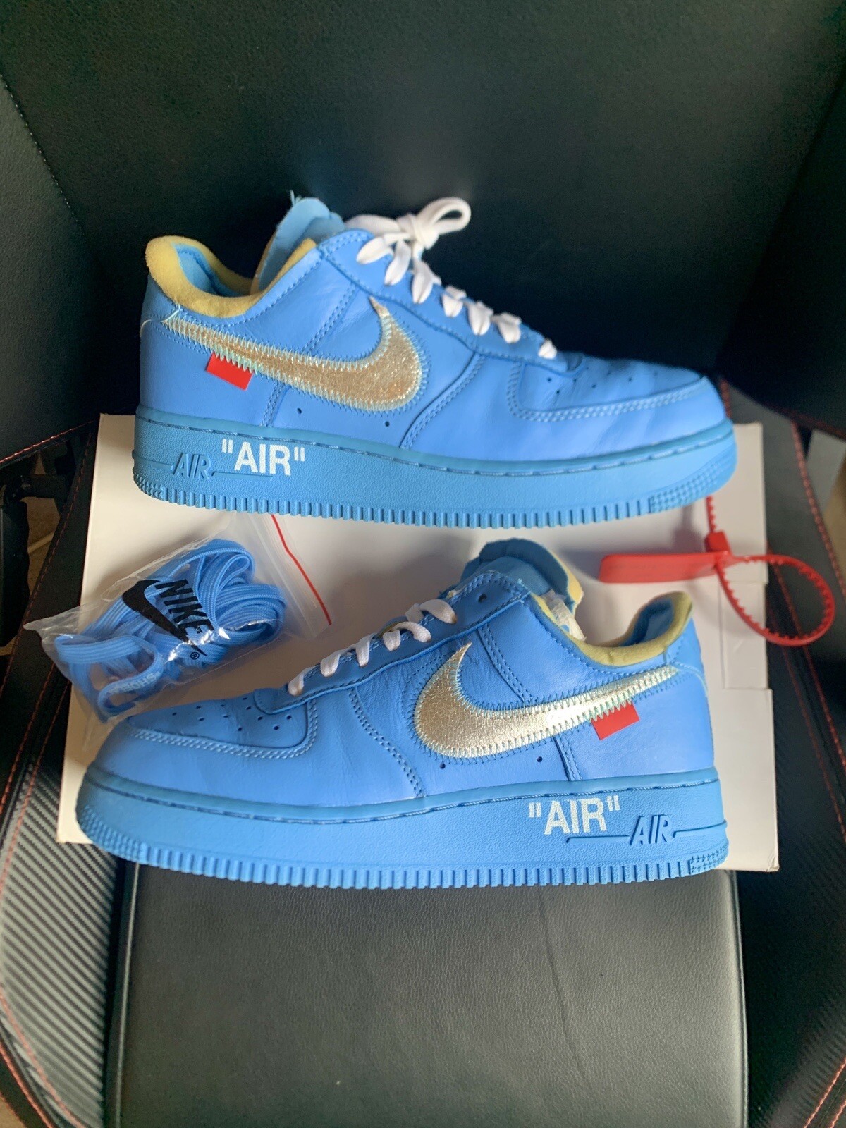 OFF WHITE X NIKE Nike x Off bianche AF 1 basse MCA 5 5 UK (adatta 6 6 5 UK)