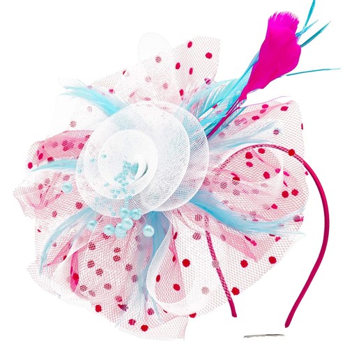 Hats for Women Mesh Bow Rhinestone Feather Wedding Tea 12  display picture 3