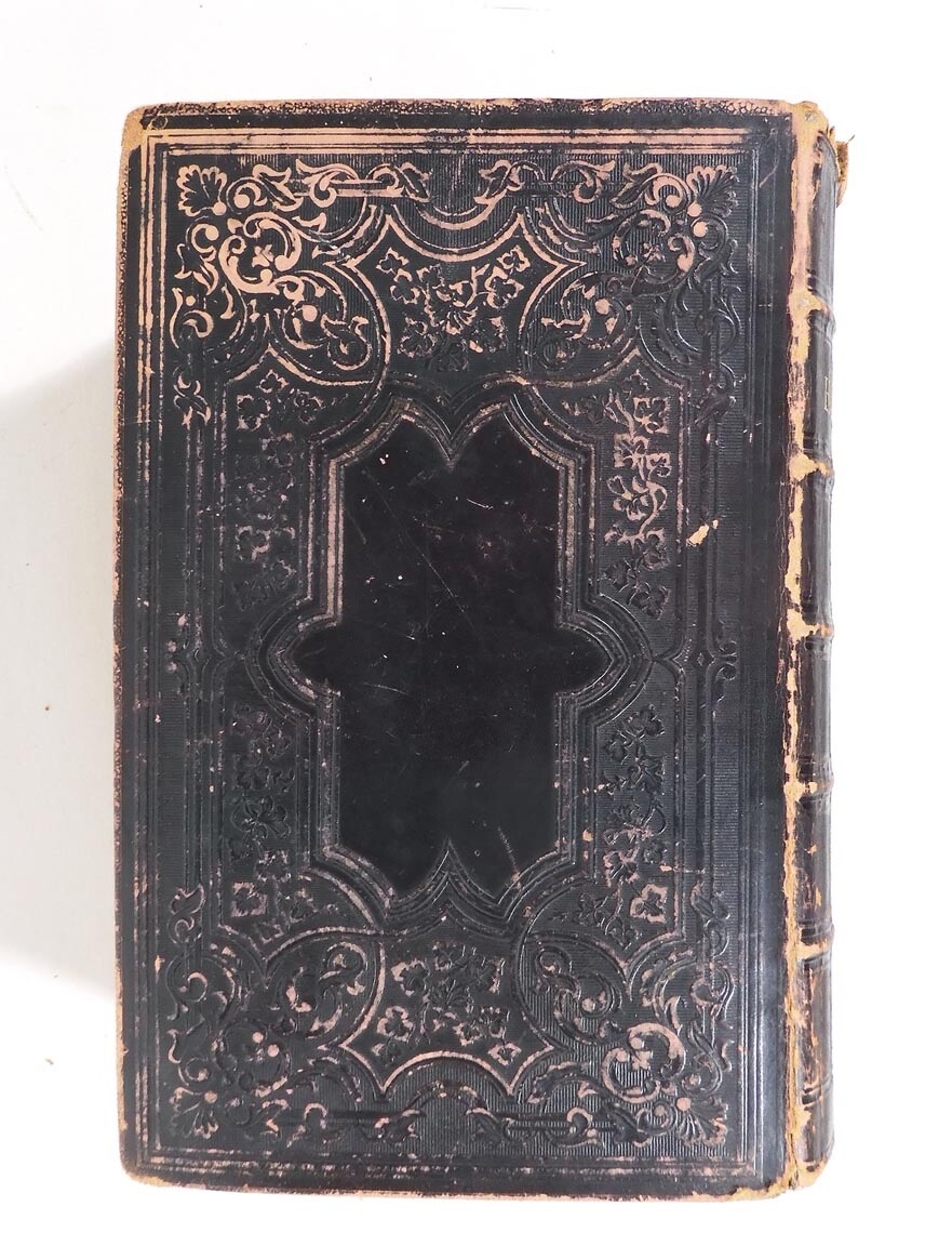 1868 Holy Bible ~ Leather ~ Old & New Testaments ~ American