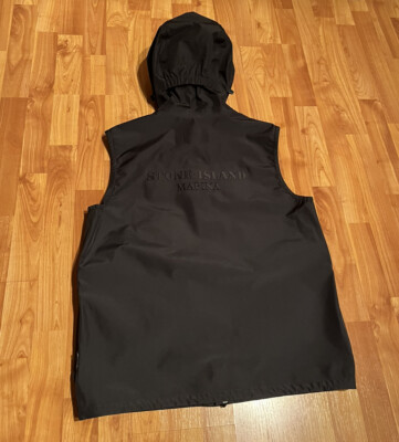 NEW MEN'S M STONE ISLAND MARINA G05X1 3L GORETEX HOODED VEST