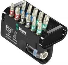 Image of 1 x Wera Impact Bit Set 12 Pieces, Hexagon, Phillips, Pozidriv, Slotted, Torx