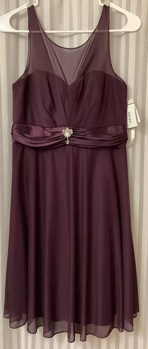 plum color dress